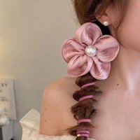 HA237 - Five-petal flower telephone wire hair band